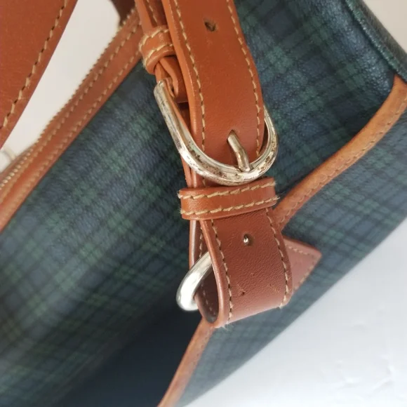 Vintage Ralph Lauren Plaid Barrel Purse - Picture 15 of 16